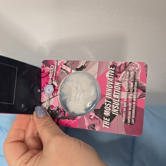 Reebok puffer vest  baby blue size l new - Picture 4 of 9